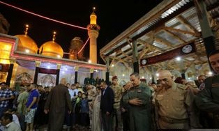 وزیر دفاع عراق به زیارت مرقد امام کاظم (ع) رفت+ تصاویر