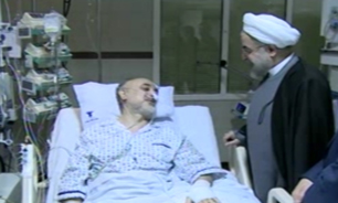 عیادت روحانی از رئیس سازمان انرژی اتمی کشورمان + فیلم