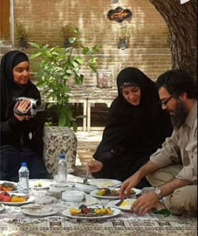 نظر الهام چرخنده درباره پشت صحنه یک فیلم! + عکس(در حال کار)