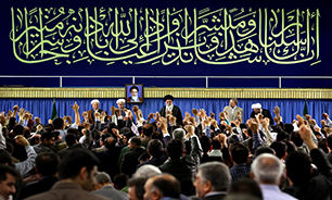 دیدار مسئولان نظام و سفرای کشورهای اسلامی با رهبر معظم انقلاب + صوت