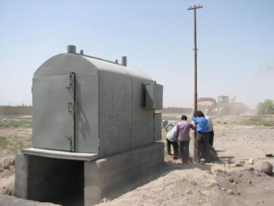 کوره لاشه سوز کشتارگاه دام لالی