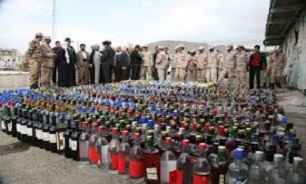 امحا بیش از پنچ هزار بطری مشروبات الکلی در مریوان
