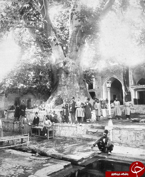 عکس قدیمی از امامزاده صالح (ع) در دوره قاجاریه