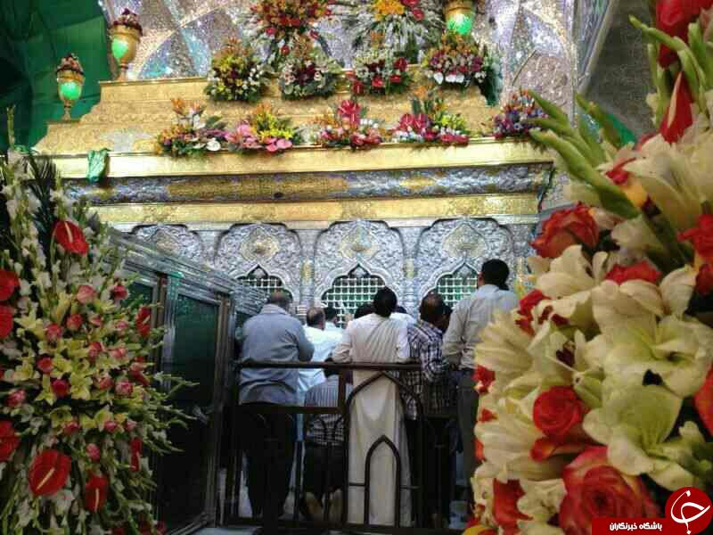تصاویر اختصاصی باشگاه خبرنگاران از گل آرایی ضریح امام حسین (ع)