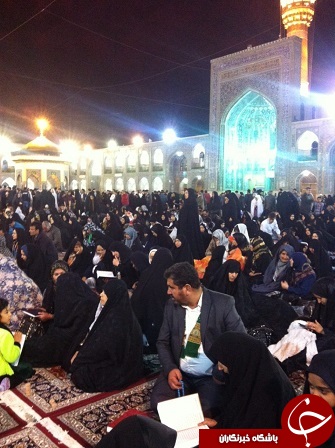 شب آرزوها در حرم مطهر امام رضا (ع) + گزارش تصویری