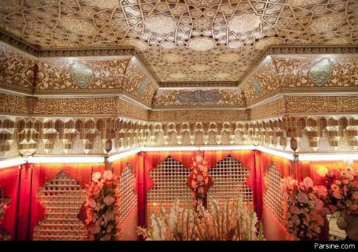 نمایی از داخل ضریح امام حسین (ع)+عکس