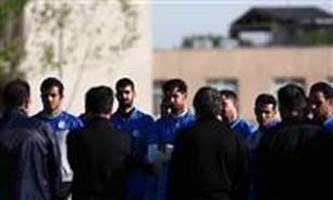 ساعت تمرین عصر دو شنبه آبی ها
