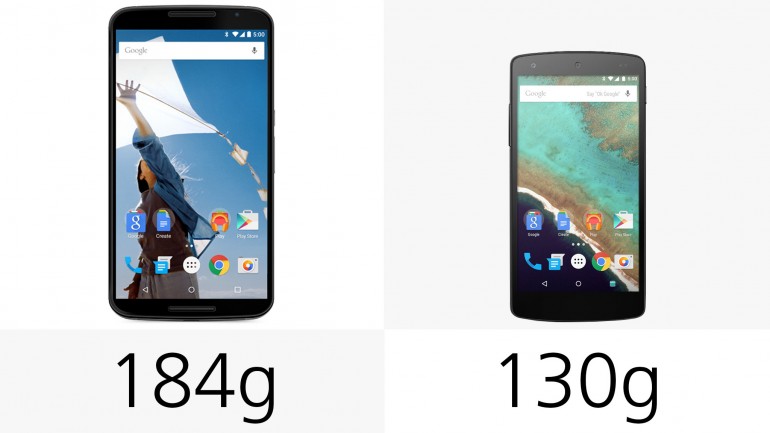 مقایسه بی طرفانه Nexus 6 و Nexus 5