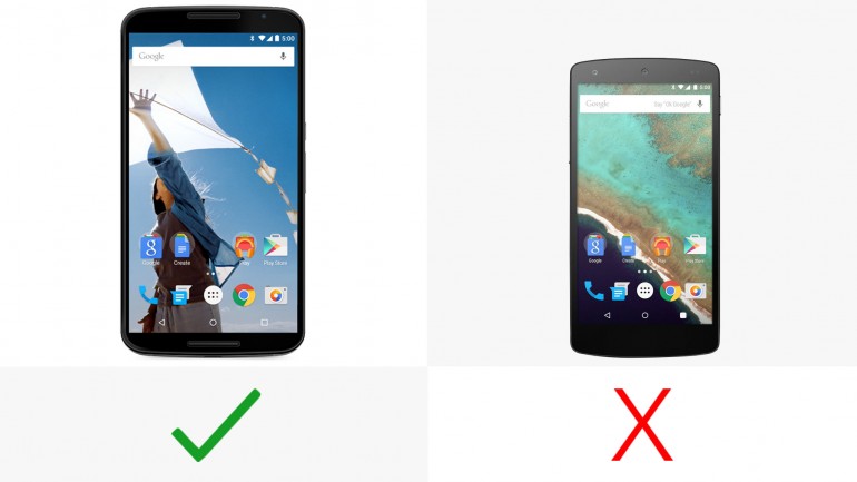 مقایسه بی طرفانه Nexus 6 و Nexus 5