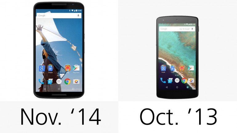 مقایسه بی طرفانه Nexus 6 و Nexus 5