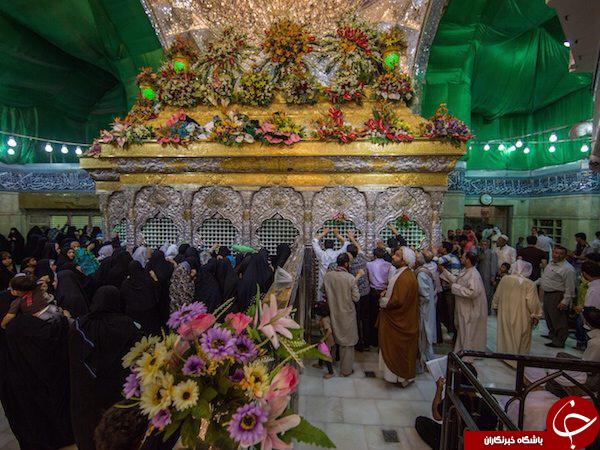 تصاویر اختصاصی باشگاه خبرنگاران از گل آرایی ضریح امام حسین(ع)