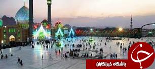 نور افشانی مسجد مقدس جمکران در شب نیمه شعبان