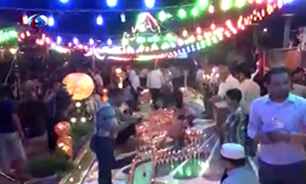 مراسم نیمه شعبان در کربلا + فیلم