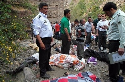 مرگ ۲۴ گردشگر عراقی در جاده چالوس+ تصاویر