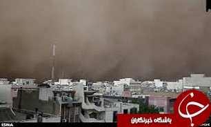 طوفان آسمان قزوین را فراگرفت