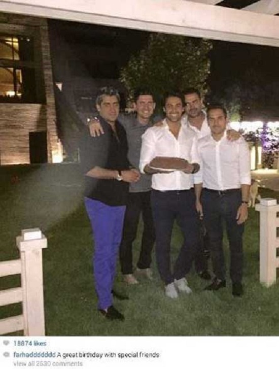 جشن تولد فرهاد مجیدی با دوستانش + عکس