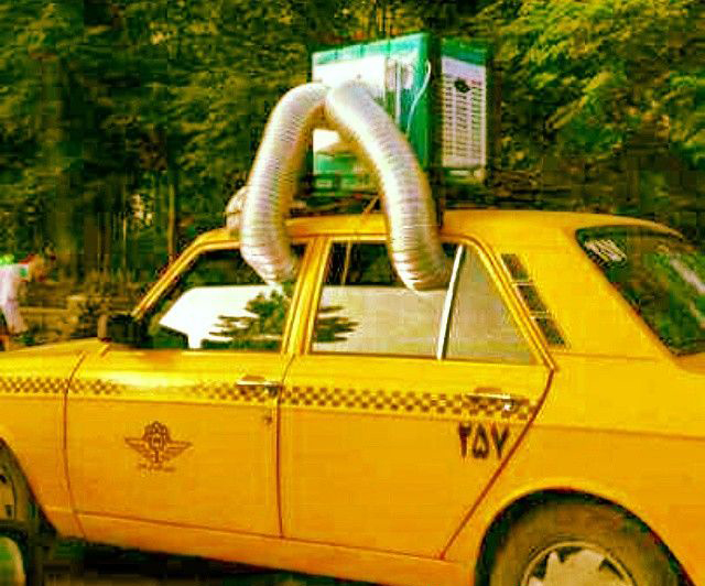 تاکسی با کولر آبی+عکس