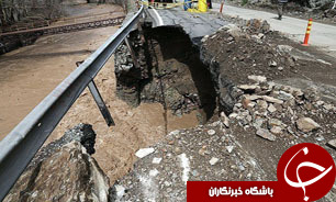 طغیانی که سه خودرو را بلعید
