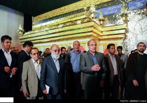 رونمایی از ضریح نمادین امام حسین(ع) و حضرت عباس(ع)