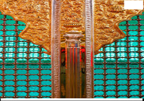 رونمایی از ضریح نمادین امام حسین(ع) و حضرت عباس(ع)