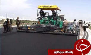 استفاده از ماشین آلات روز دنیا برای آسفالت جاده های گیلان