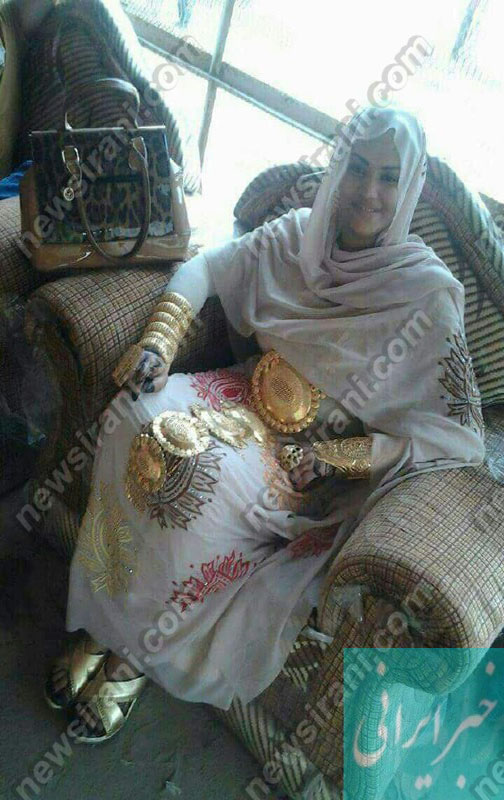 دختر ایرانی سر تا پا جواهر+ عکس