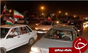 شادمانی مردم در پی پیروزی تیم ملی والیبال