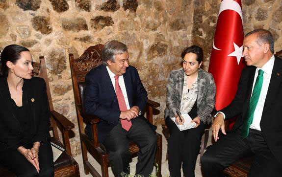 دیدار آنجلینا جولی با اردوغان+عکس