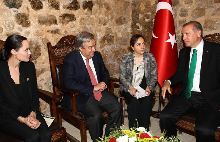 دیدار آنجلینا جولی با اردوغان+عکس