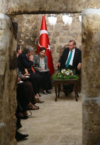 دیدار آنجلینا جولی با اردوغان+عکس