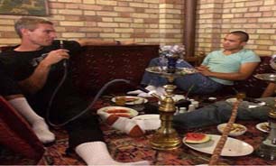 قلیان کشی والیبالیست‌های آمریکایی در تهران + عکس