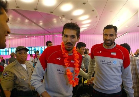 تیم ملی والیبال ایران وارد لس آنجلس شد+عکس