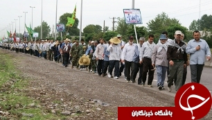 آغاز حرکت کاروان پیاده مرقد امام ازگیلان