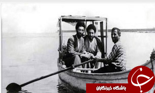 عکس کمتر دیده شده از مقام معظم رهبری در تالاب انزلی