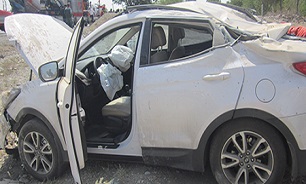 واژگونی مرگبار سانتافه جان دختر جوان را گرفت