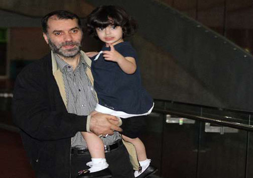 مسعود ده نمکی و دخترش + عکس