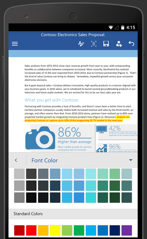 Microsoft Word Preview ویژه تبلت ها + دانلود