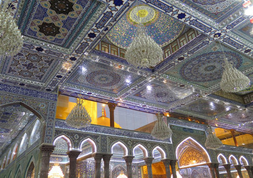 هنرنمایی ایرانی&zwnj;ها در حرم امام حسین(ع) + عکس