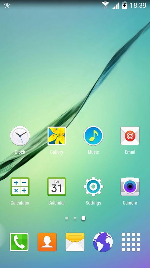 لانچر جدید Galaxy S6 + دانلود