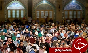 فریادهای العفو مردم قزوین در شب اول از لیالی قدر