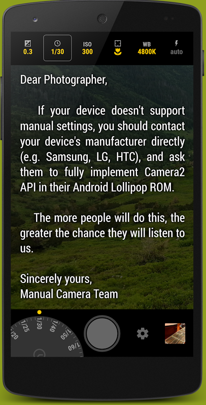 معرفی برنامه Manual Camera + دانلود