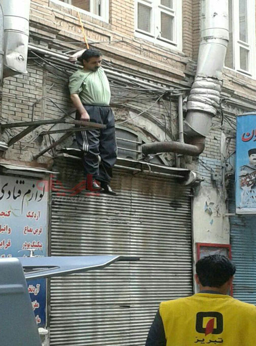خودکشی یک کارگر در تبریز+عکس
