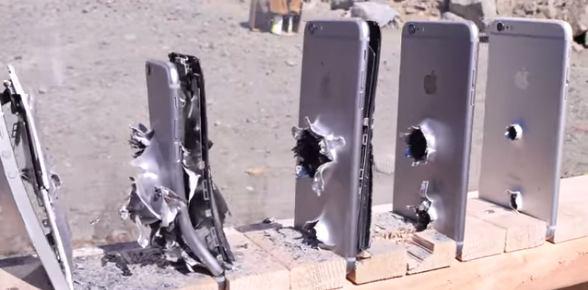 شلیک با اسلحه AK47 به آیفون 6+فیلم