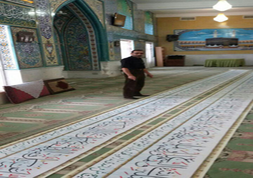 کتابت دعای ماه رمضان با ناخن +عکس