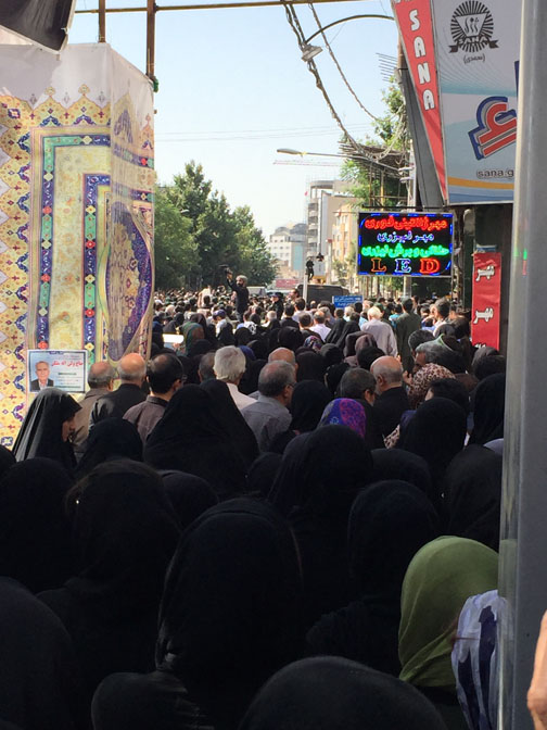 مراسم تشییع شهید غواصی که به تازگی شناسایی شده است +تصاویر