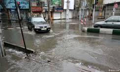 مصلی آبادان در محاصره آب گرفتگی