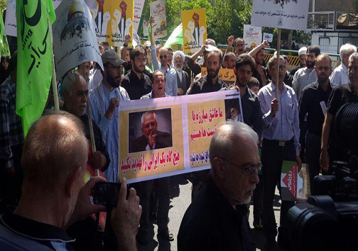جمله کوبنده ظریف در راهپیمایی + عکس