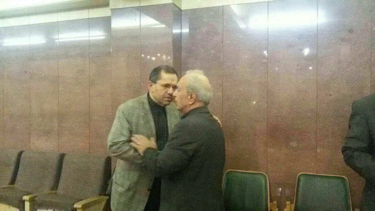 تخت روانچی در مراسم ختم مادر همسرش + عکس