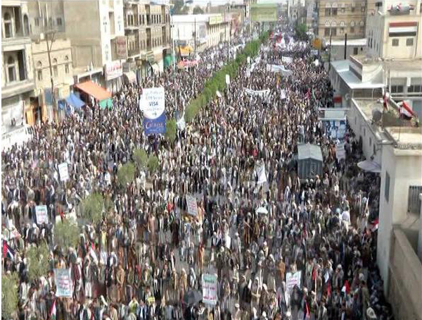 راهپیمایی مردم صنعاء در روز قدس + عکس