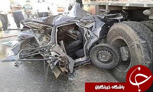یک کشته و دو مجروح براثرتغییر ناگهانی مسیر پراید